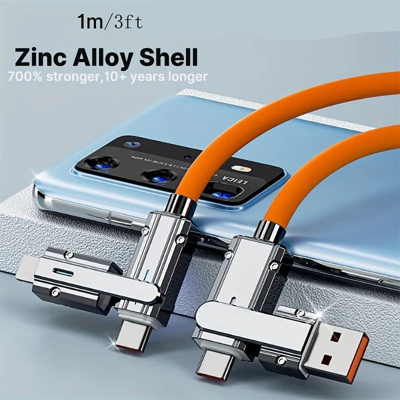 QuadCharge TangleFree Cable - 1m/3ft length