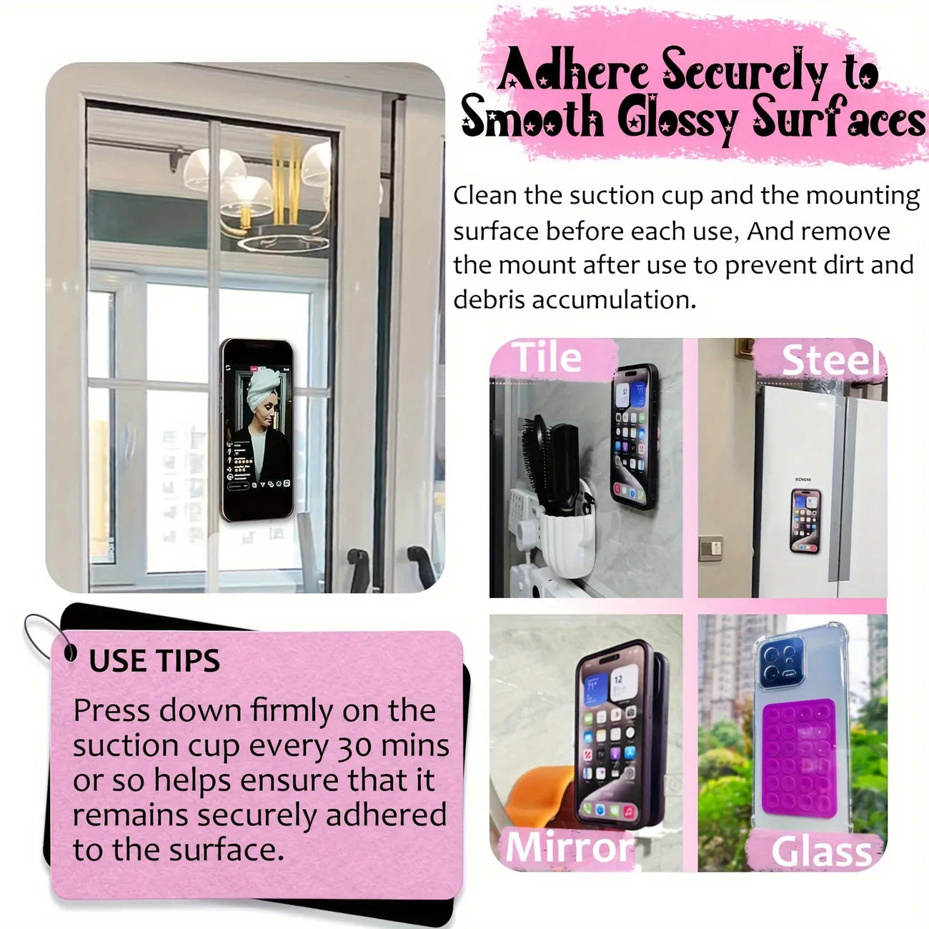 SnapSteady SuctionCup Mount