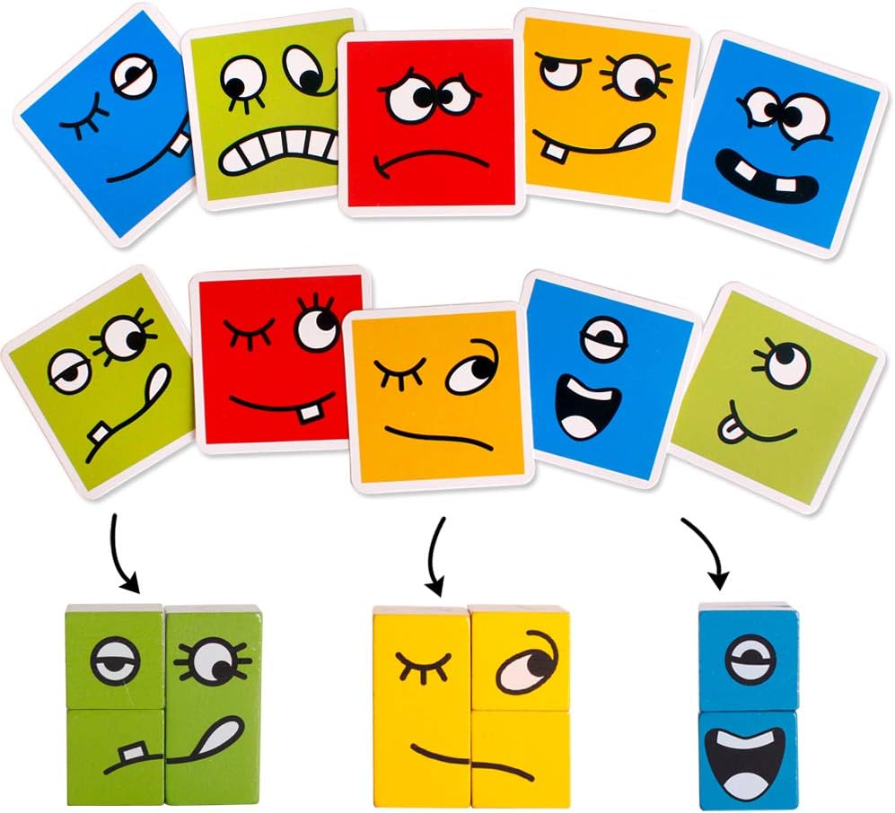 Interactive Expressive Emotion Playset Cubes