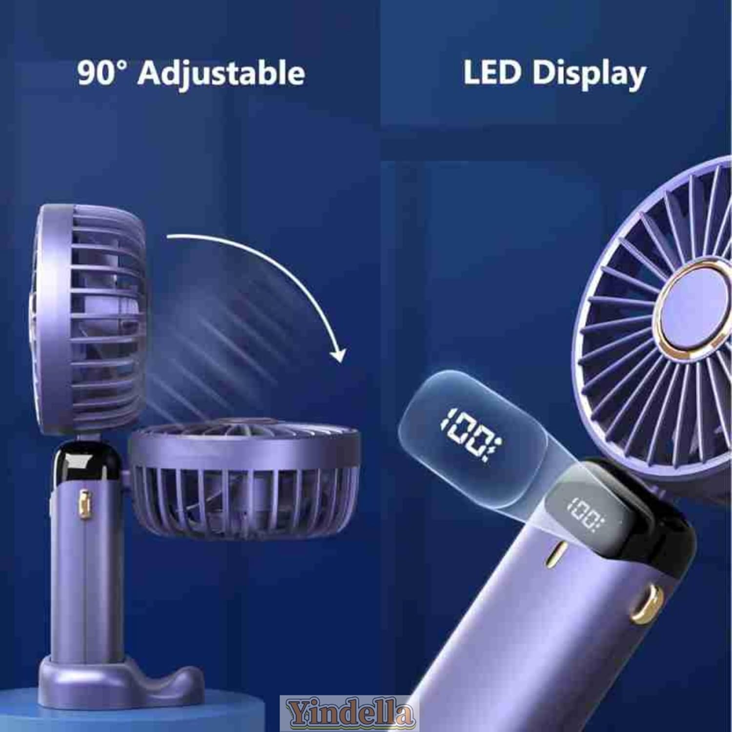 LED Portable Fan 5 speed control