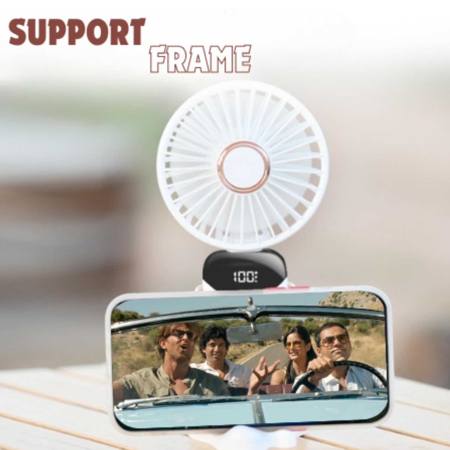 LED Portable Fan 5 speed control