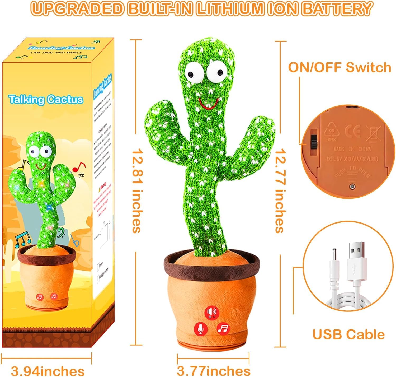 Cheerful Dance Cactus Toy