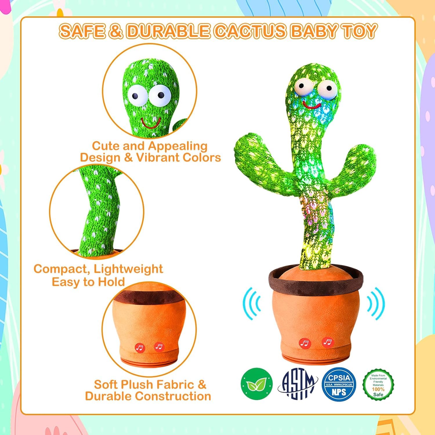 Cheerful Dance Cactus Toy