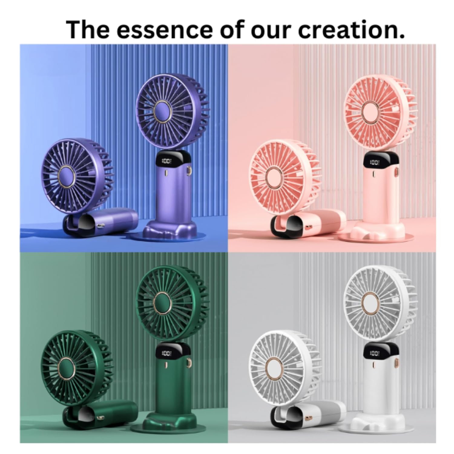 LED Portable Fan 5 speed control