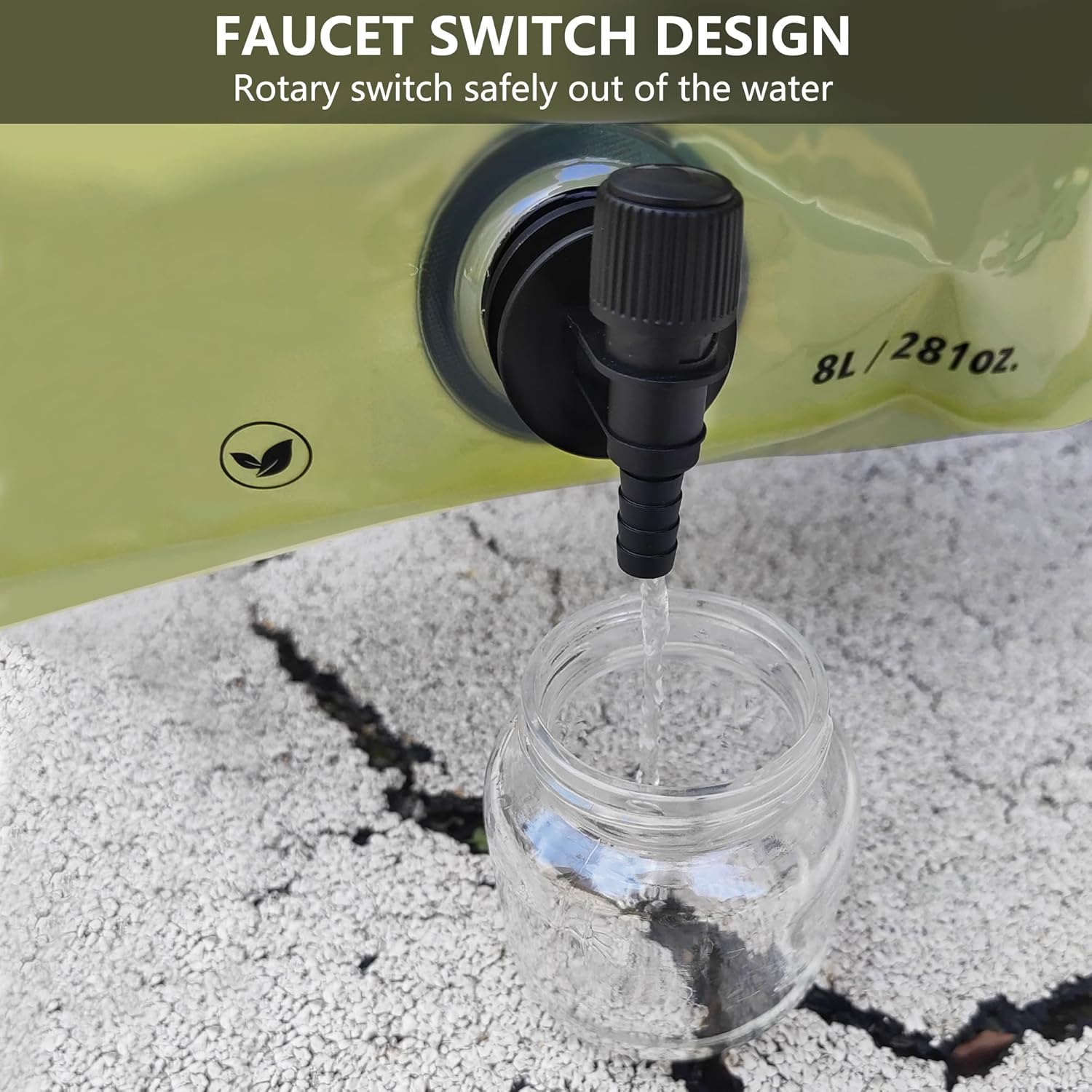 SpillSafe Portable Water Bag 8L