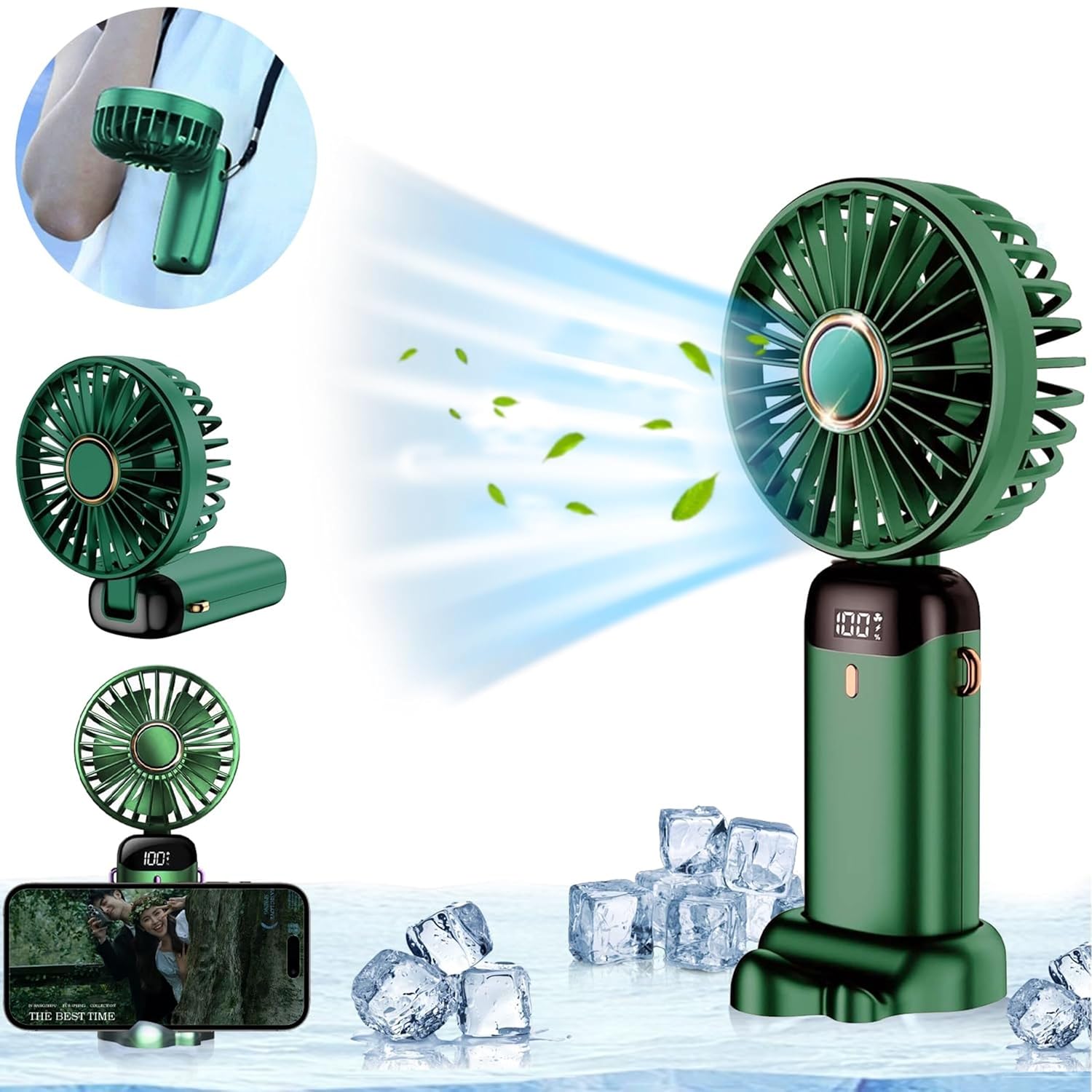 LED Portable Fan 5 speed control