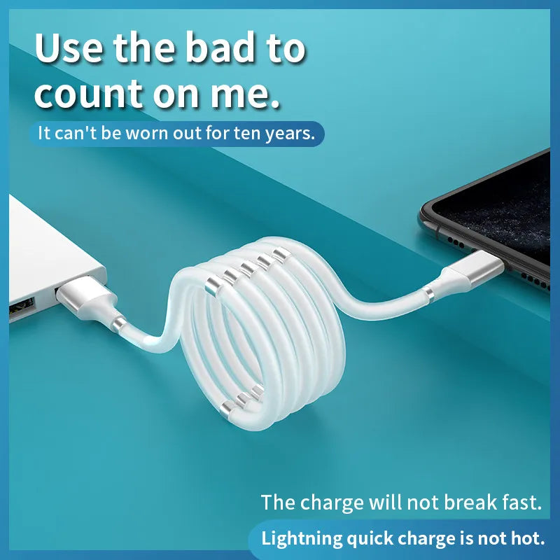 AutoFold MagnetCable - USB to Type-C