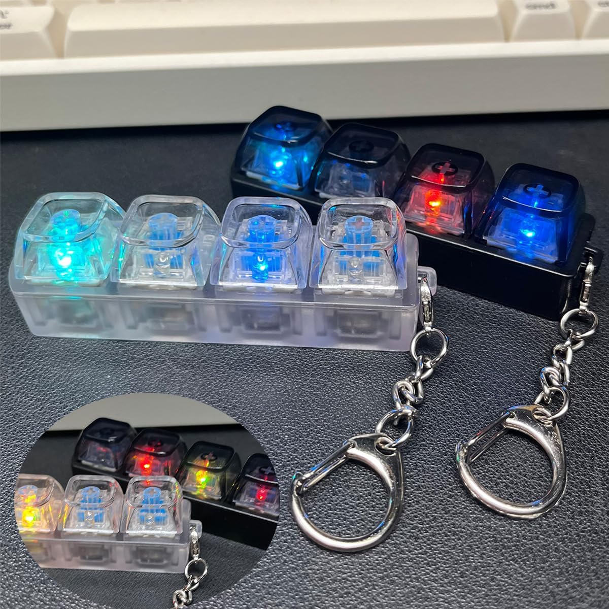 StressLess Click Keyboard Keychain