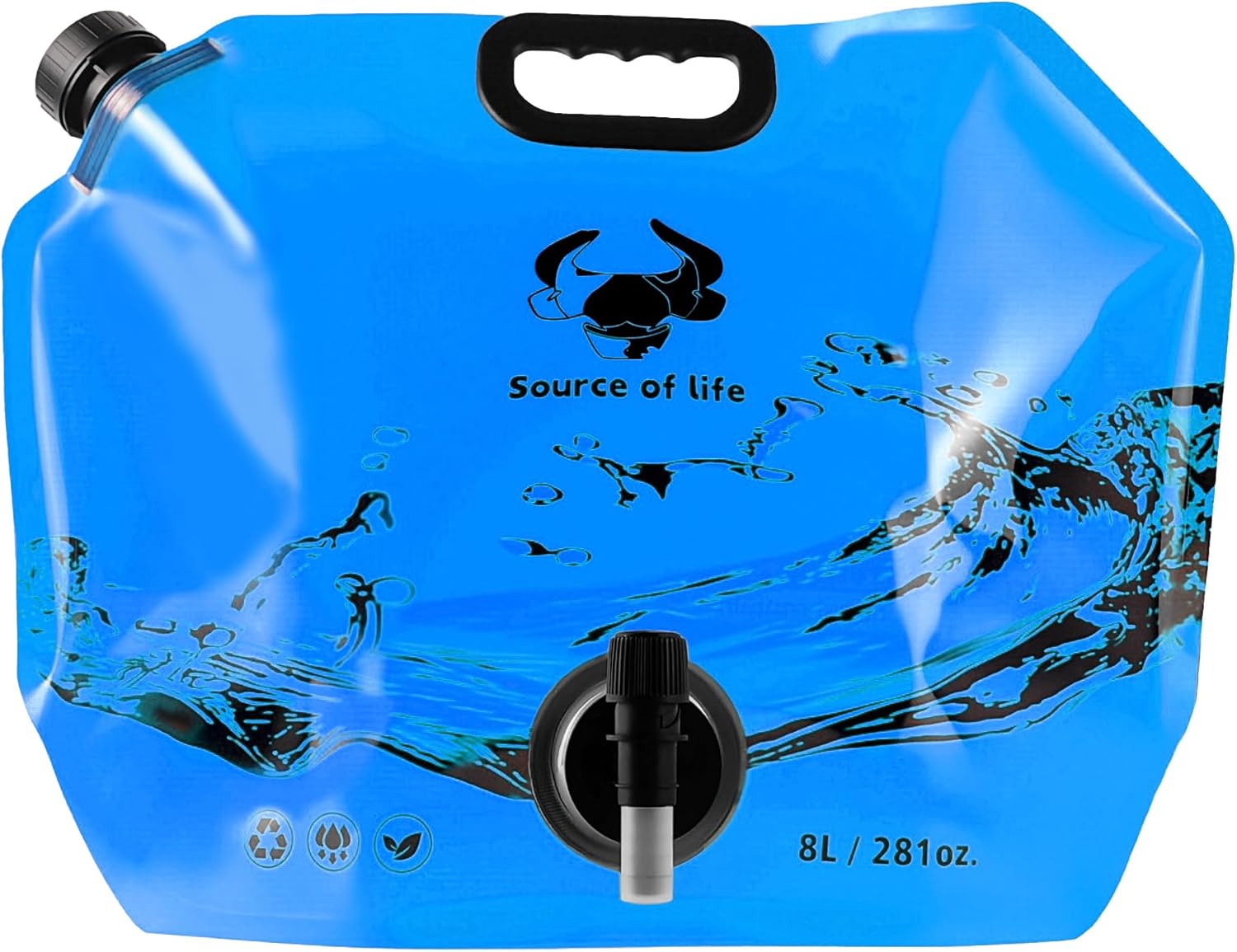 SpillSafe Portable Water Bag 8L