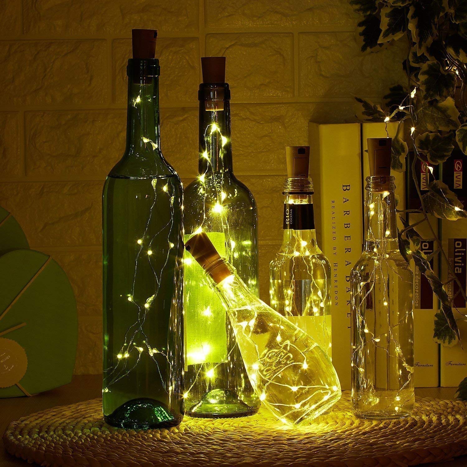 SoboStuff LuminoCork Duo: Warm Ambiance String Fairy Lights